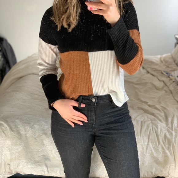SHEIN Sweaters - Color Block Sweater